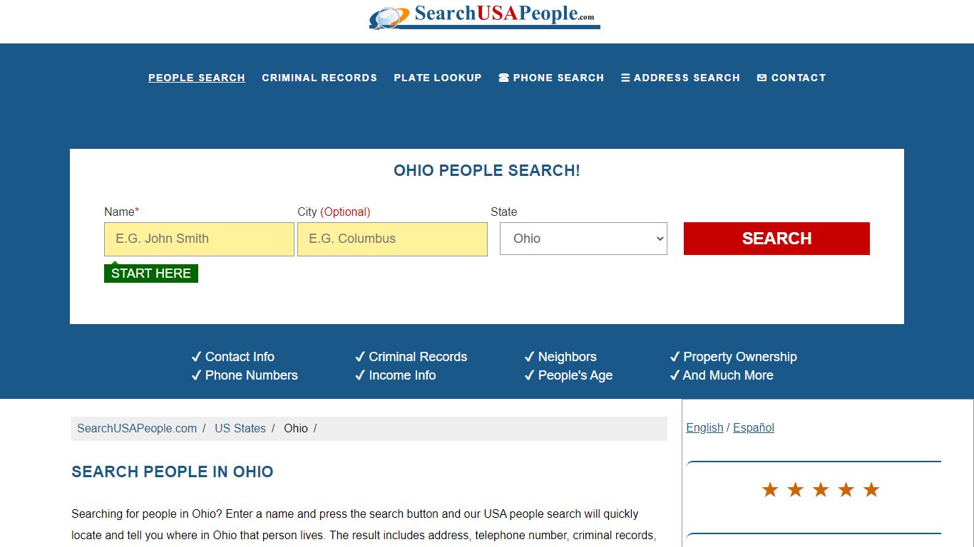 Ohio People Search | SearchUSAPeople