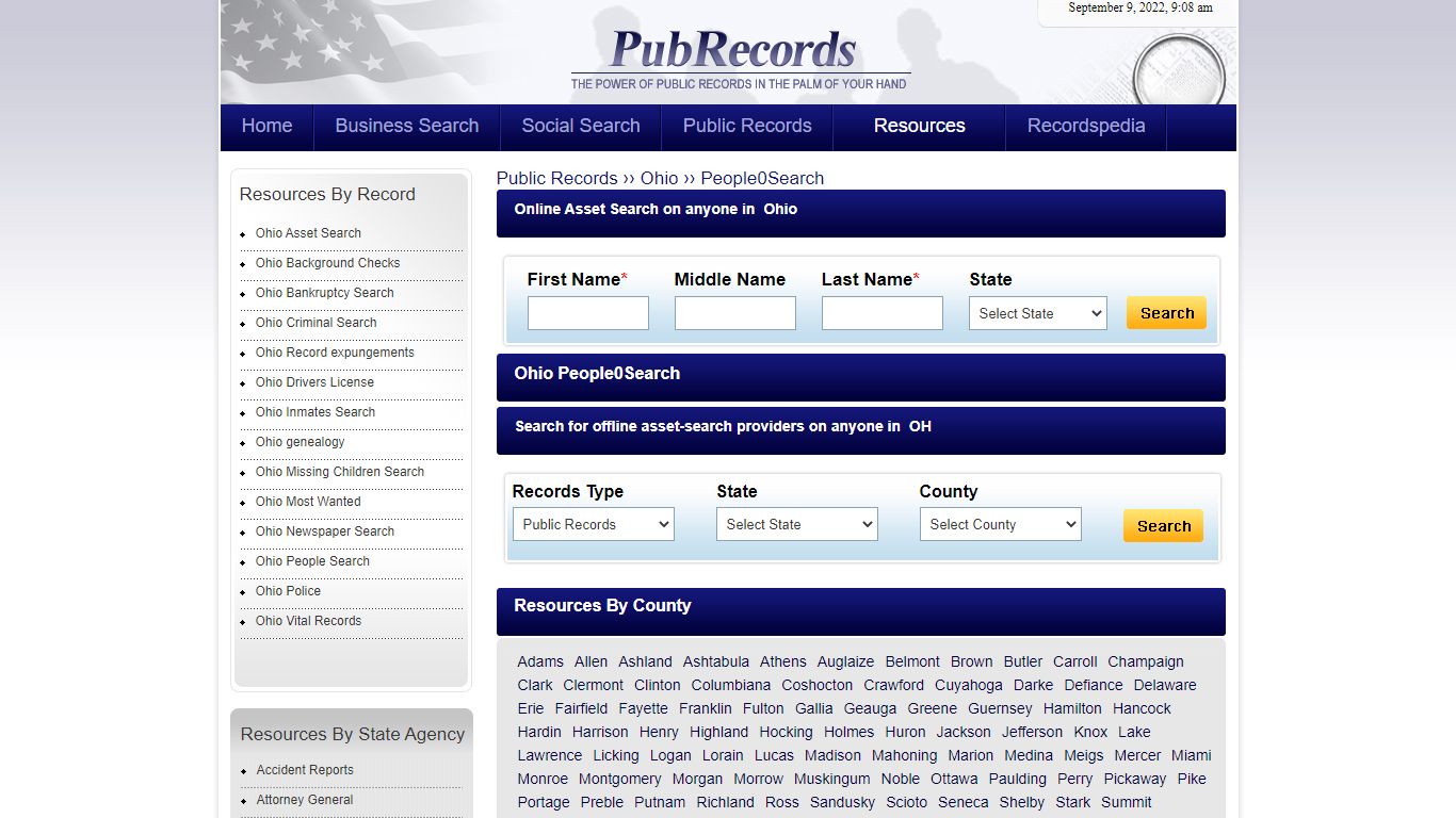 Ohio People Search - Pubrecords.com