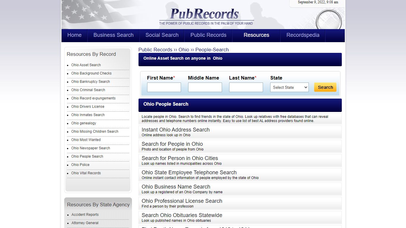Ohio People-Search - pubrecords.com